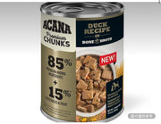 Acana 高級塊狀鴨肉配方骨湯狗糧 12.8盎司 12罐裝