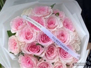 漸變粉玫瑰 溫柔粉色泡泡