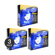 日本UNICHARM尤妮佳 SILCOT舒蔻 黑盒1/2省水超吸水化妝棉 臉部專用水潤濕敷棉 親膚卸妝 40片* 3