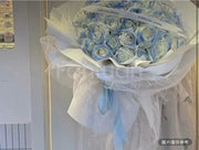 “水玥藍心” 碎冰藍玫瑰花束 （碎冰藍）