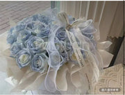 “藍色記憶” 碎冰藍玫瑰花束 （碎冰藍）