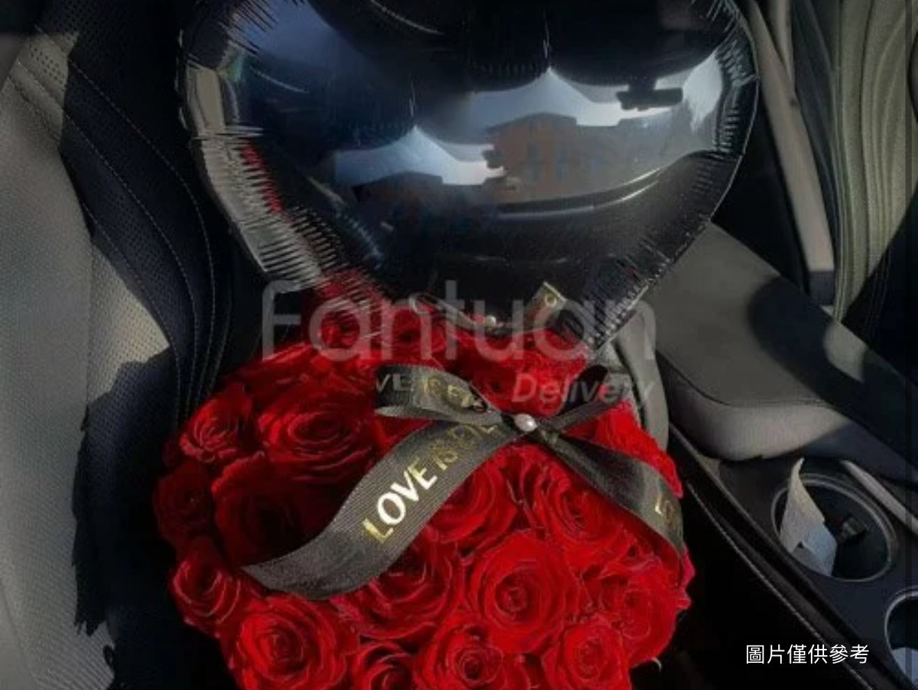 紅玫瑰抱抱桶 （25隻）