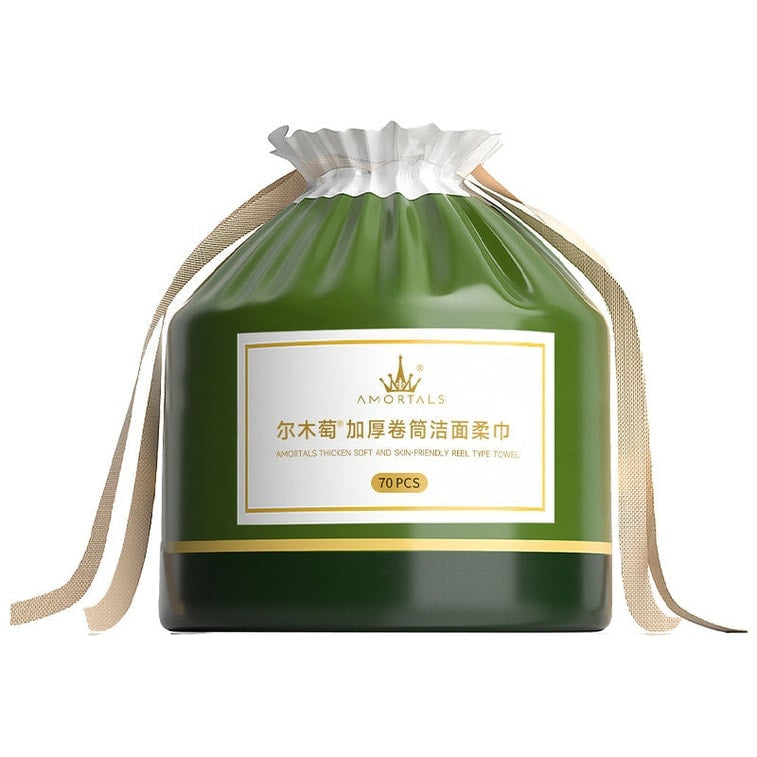 爾木 洗臉巾 一次性洗臉捲筒潔面巾加大加厚擦臉巾 300g/袋