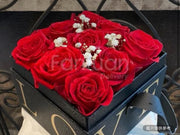 Popular Hand Carry Love Box 9 Red Roses