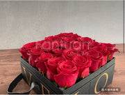 Popular Hand Carry Love Box 16 Red Roses