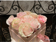 Popular Hand Carry Love Box 9 Pink Roses
