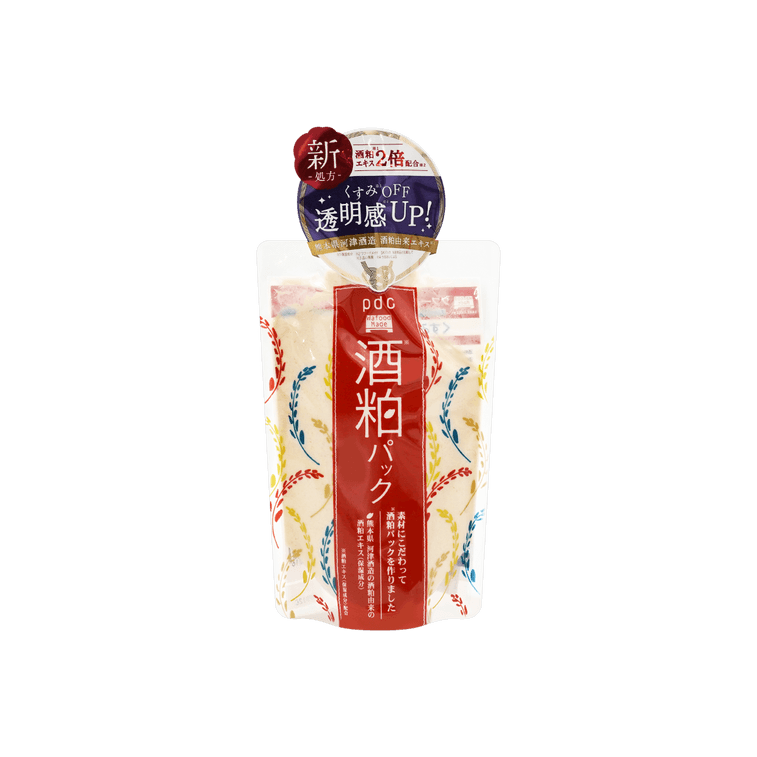 日本PDC 酒粕面膜 170g 美白提亮 改善暗沉 保濕嫩膚