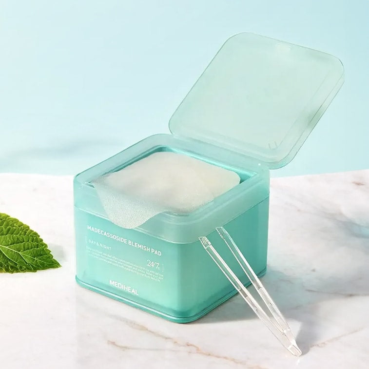 韓國MEDIHEAL美迪惠爾 積雪草淨透繃帶濕敷棉片100片入 急救舒緩