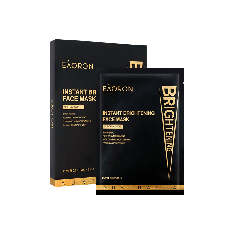 澳洲EAORON澳容 水光針美白黑面膜 5片