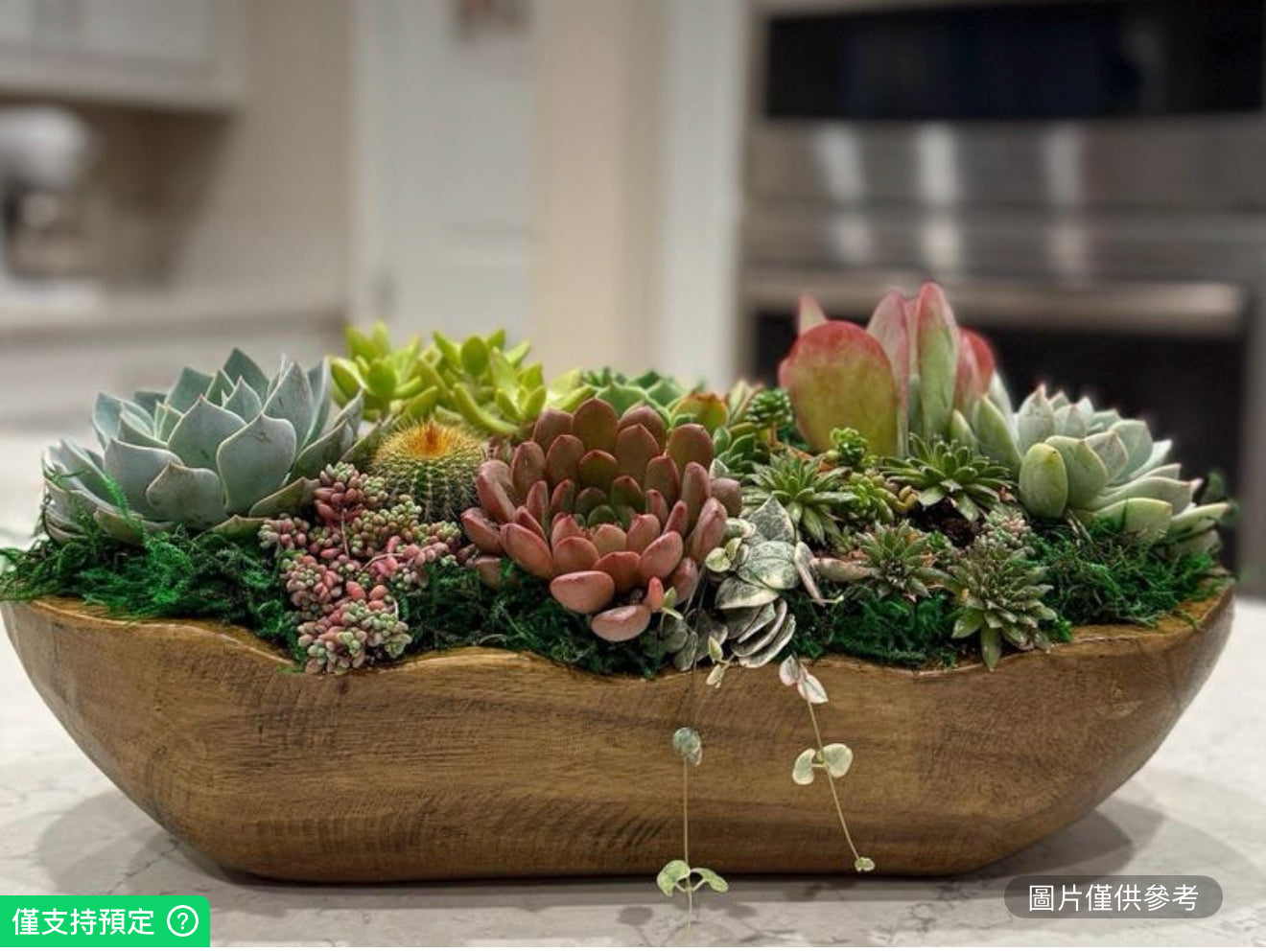 優雅的木質麵團花盆