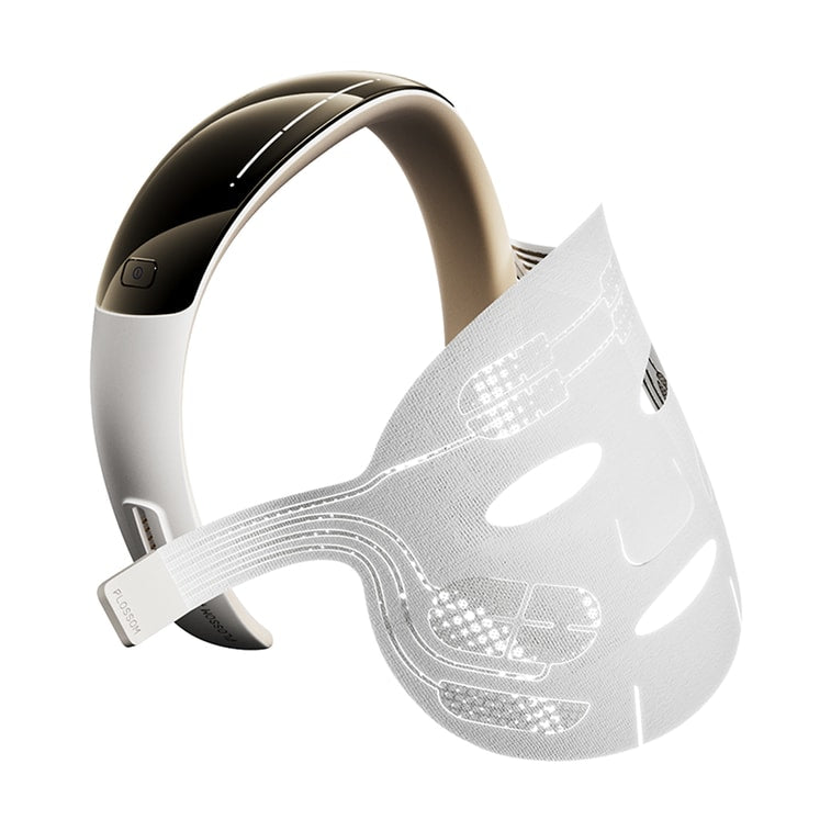 FLOSSOM花至 臉部肌提美容儀器 家用臉部提拉緊緻超膜刀Skinpilot (頭箍肌提美容儀*1+臉部美容裝*8)