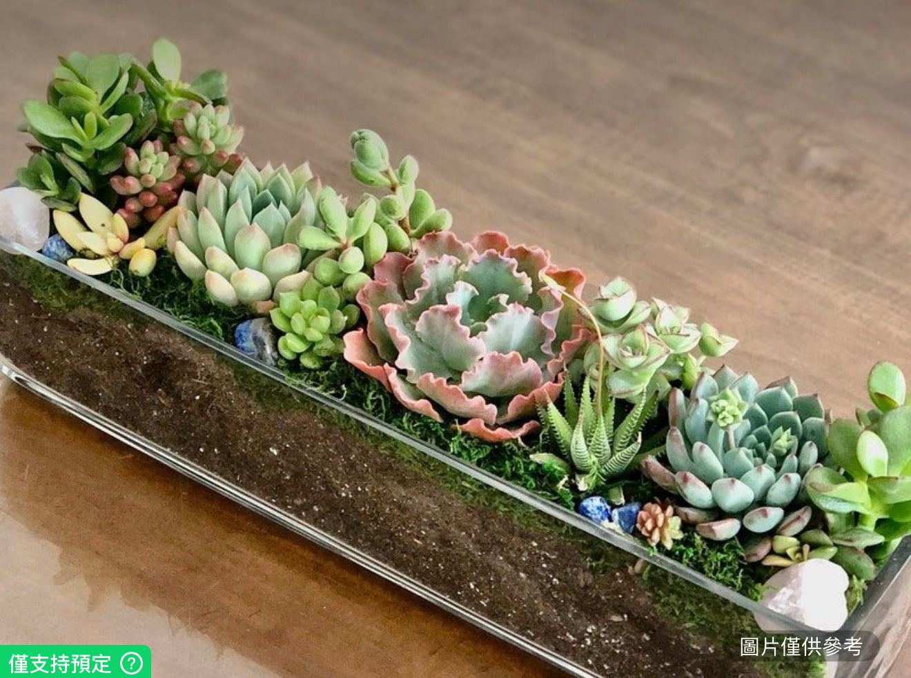 16英吋長玻璃花盆