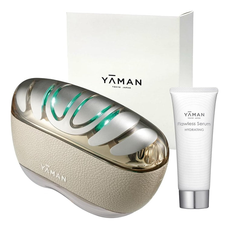 日本 雅萌 YAMAN 提拉緊緻抗老美容儀 熬夜閃修儀 1件 + 美容凝膠1支 金色