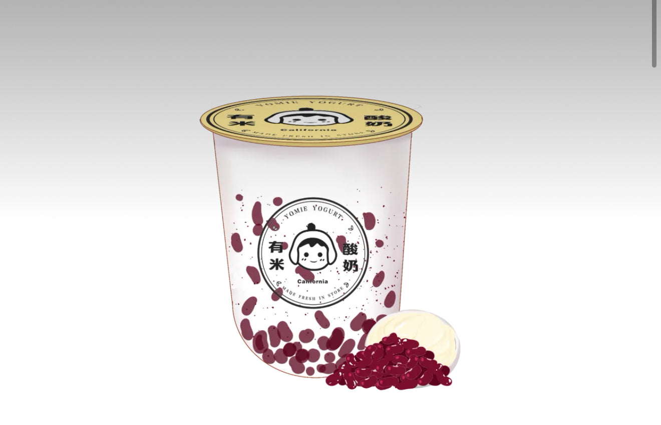 小時候純粹紅豆酸奶