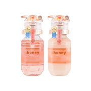 日本&HONEY安蒂花子 柔潤保濕洗髮精+護髮素 440ml +445g