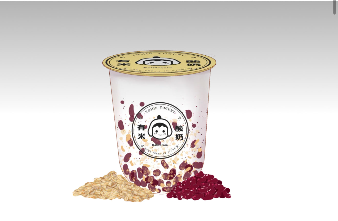 小時候紅豆燕麥酸奶