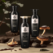 韓國RYO呂 黑色參寶抗老化防脫髮 中/乾性髮質適用 洗髮精x2瓶+護髮素x1瓶【黑呂超值400ml*3瓶裝】