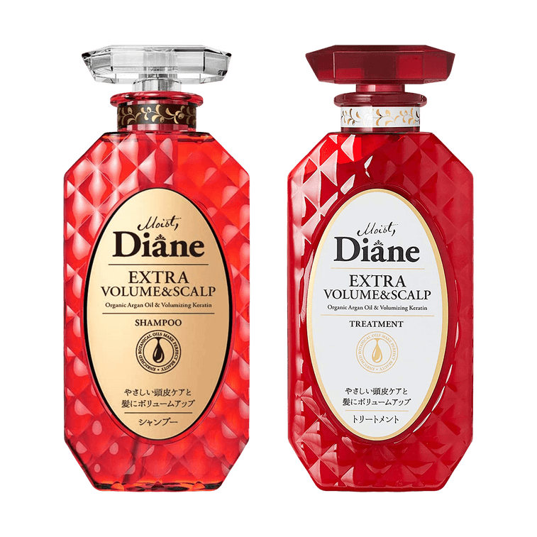 日本DIANE黛絲恩 緻美系列 豐盈蓬鬆護髮素 450ml+ 洗髮精 450ml 控油清爽