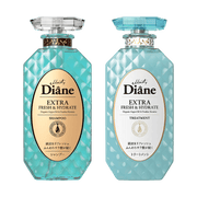 日本DIANE黛絲恩 緻美系列 清新水感護髮素 450ml+ 洗髮精 450ml