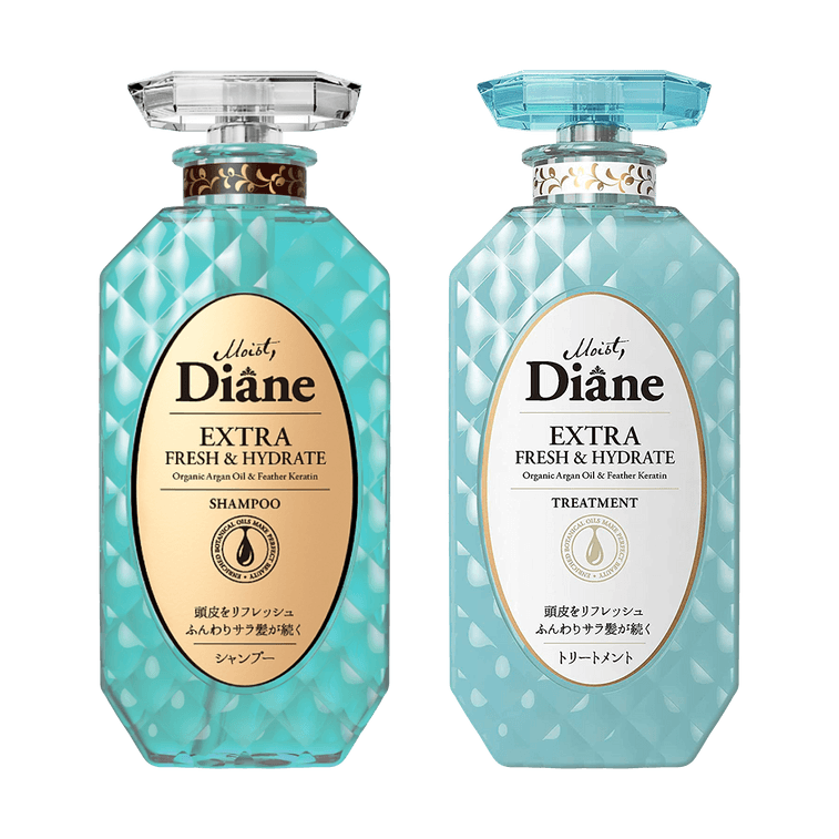 日本DIANE黛絲恩 緻美系列 清新水感護髮素 450ml+ 洗髮精 450ml