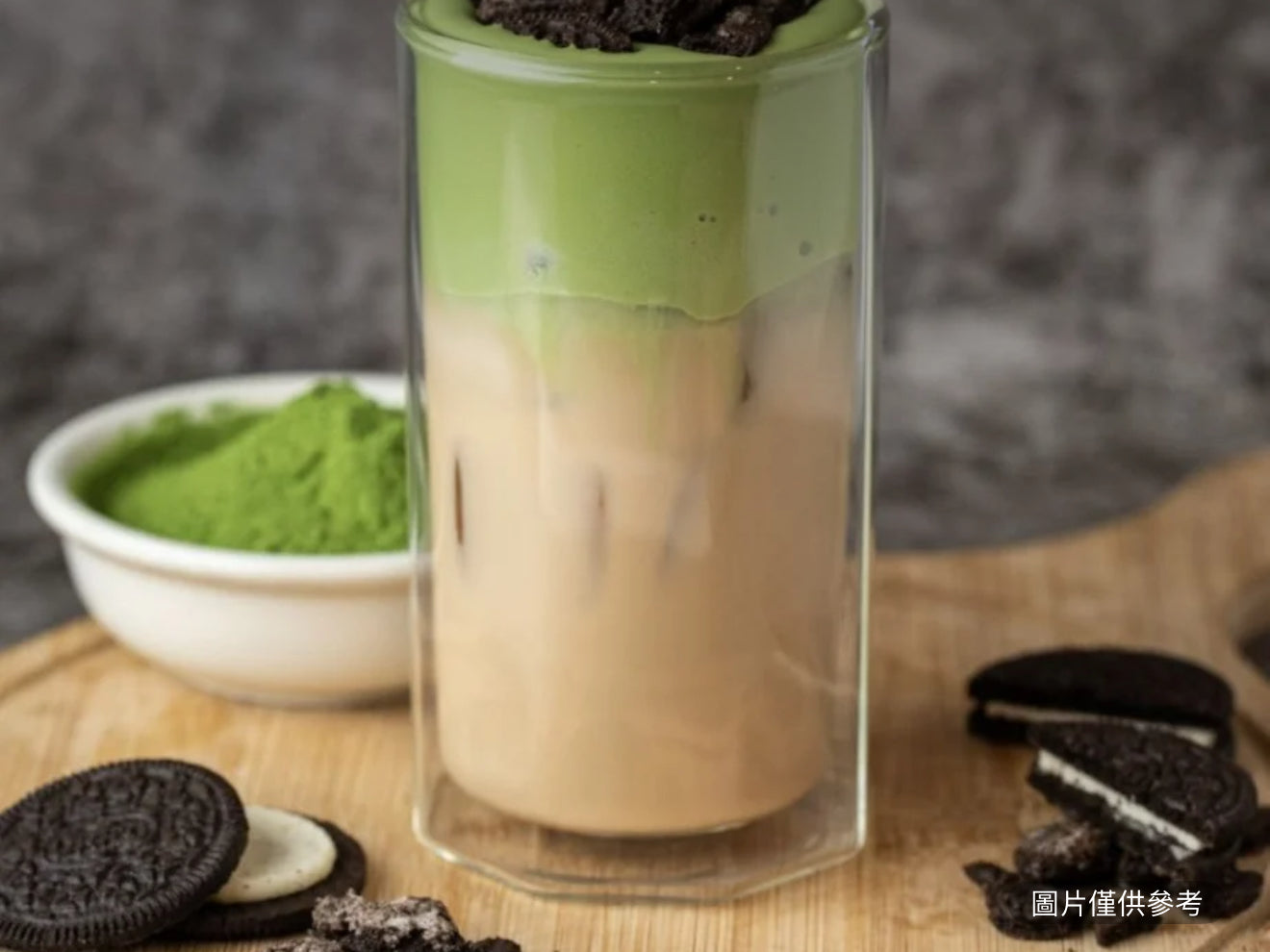 農夫奶茶 - 抹茶奶蓋&奧利奧