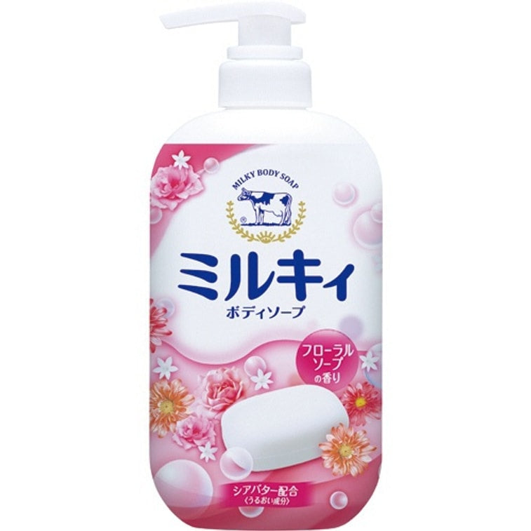 日本 COW 牛乳石鹼 乳狀沐浴乳花香皂 550ml