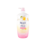 日本KAO花王 BIORE碧柔 淨嫩沐浴乳 淨亮保濕型 檸檬萃取 優雅山茶花香 1000g