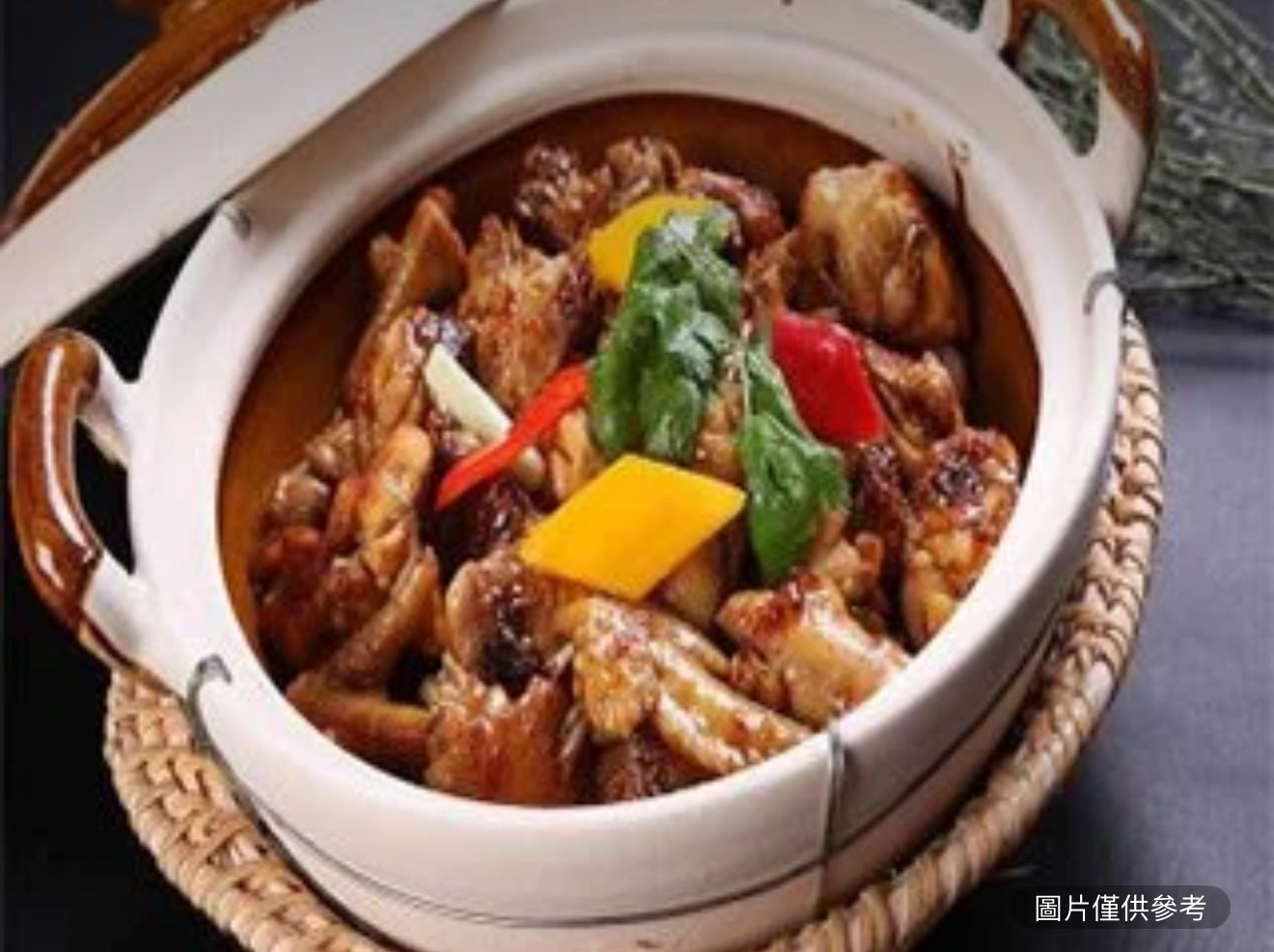 金針雲耳滑雞飯（辣）