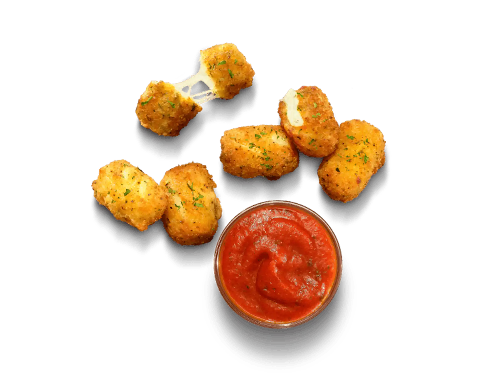 12 塊馬蘇里拉起司和香草小塊 + 番茄醬