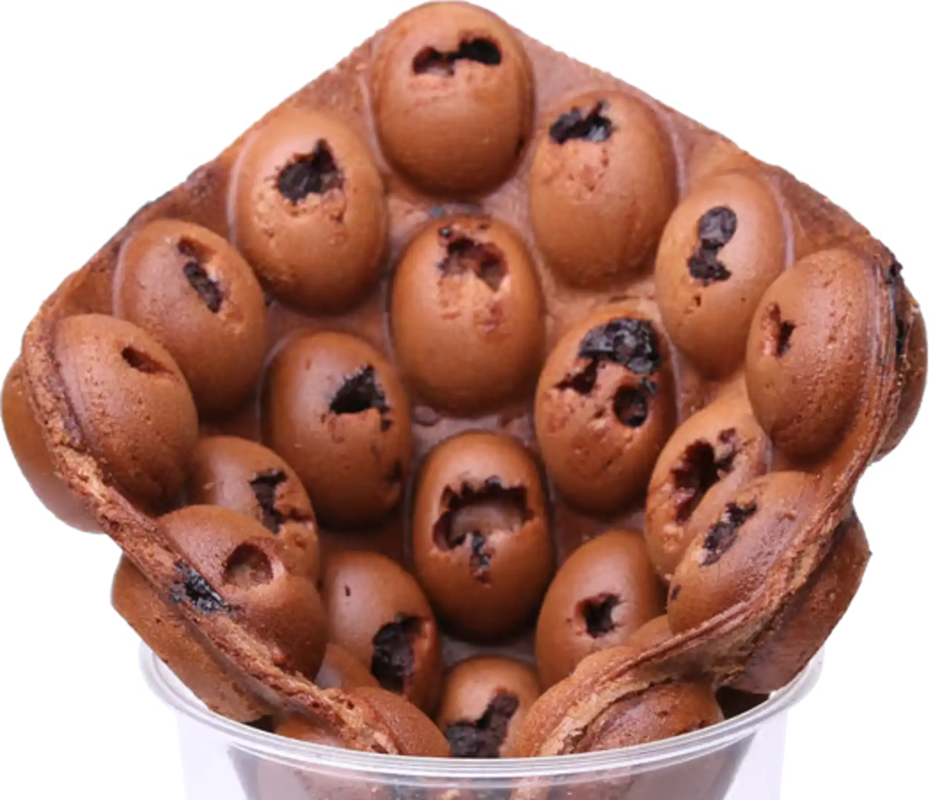 Chocolate Chip Egg Waffle / 双浓巧克力鸡蛋仔