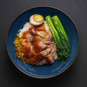 香辣蟹油黑猪肉酱饭