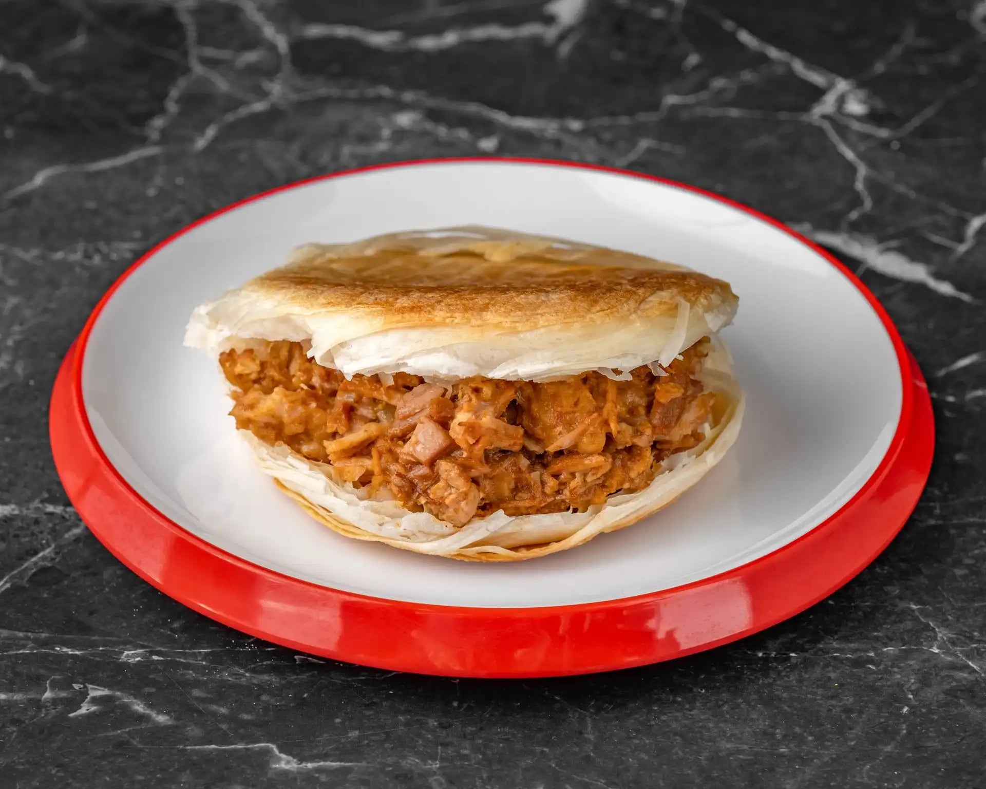 腊汁⾁夹馍(不辣)