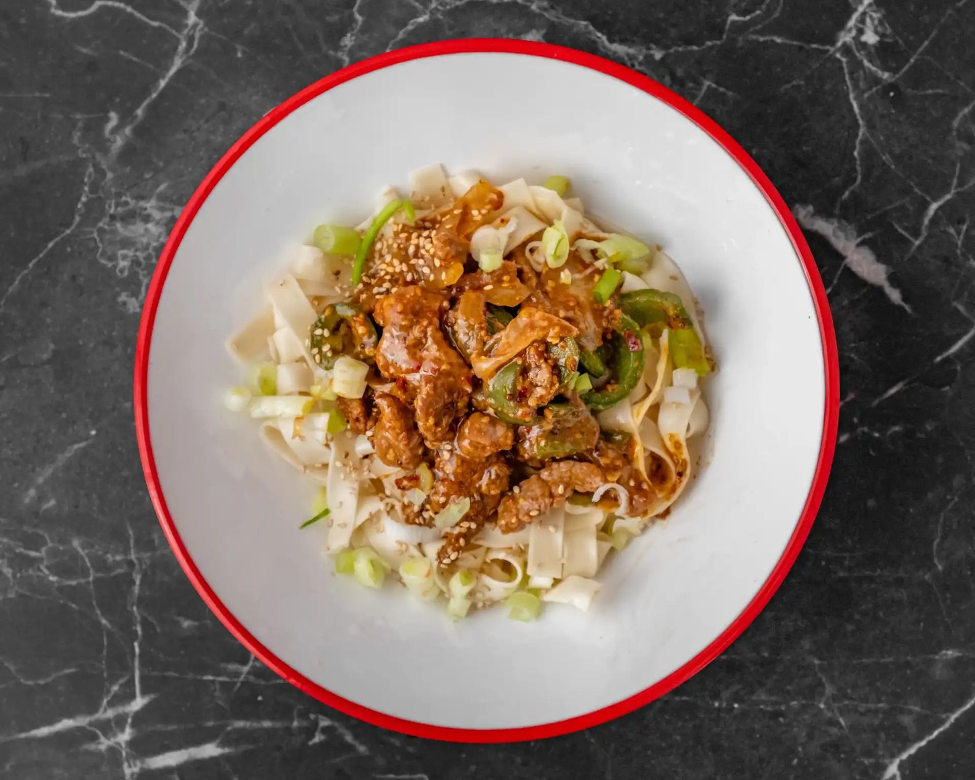 孜然牛肉干拌面