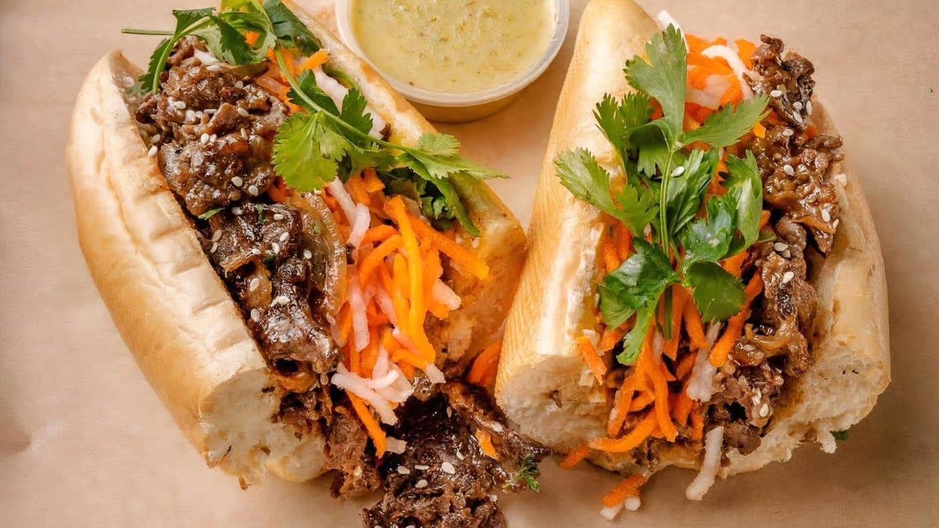 烤肉小排三明治