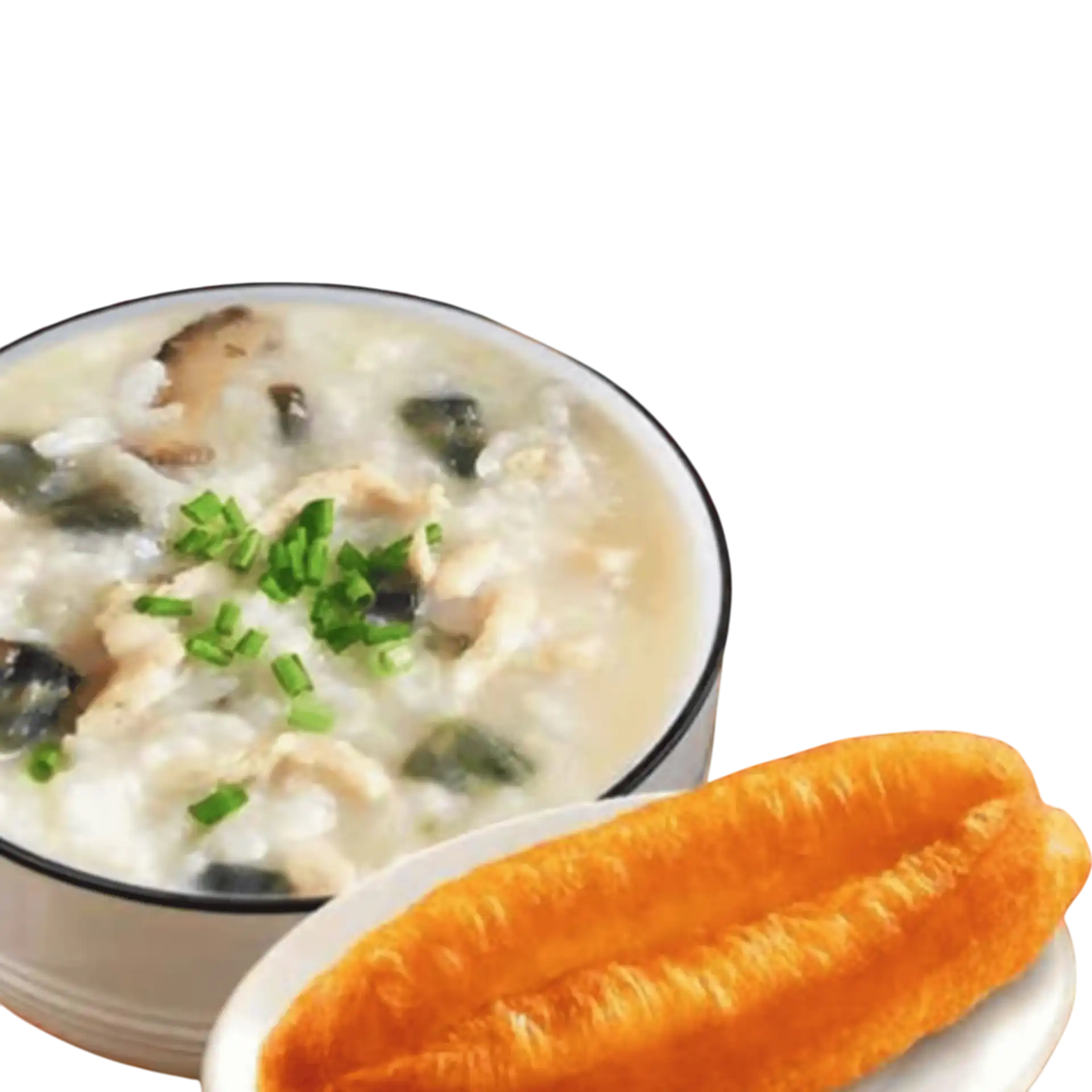 猪肝瘦肉粥 +油条