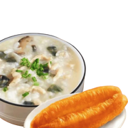 皮蛋瘦肉粥+油条