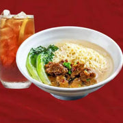 Beef Brisket Steamed Noodle牛腩蒸面+KP Lemon  Milk Tea 廣式桴檬奶茶