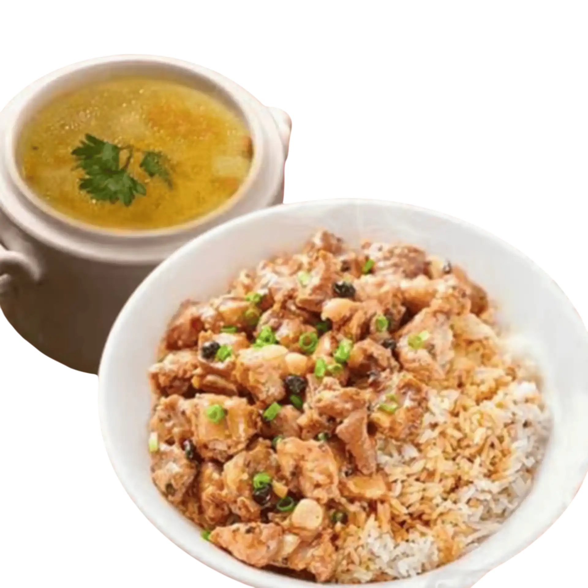 豉汁排骨蒸饭+老火靓湯