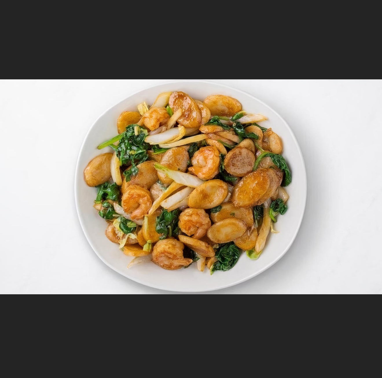 上海年糕佐蝦炒麵