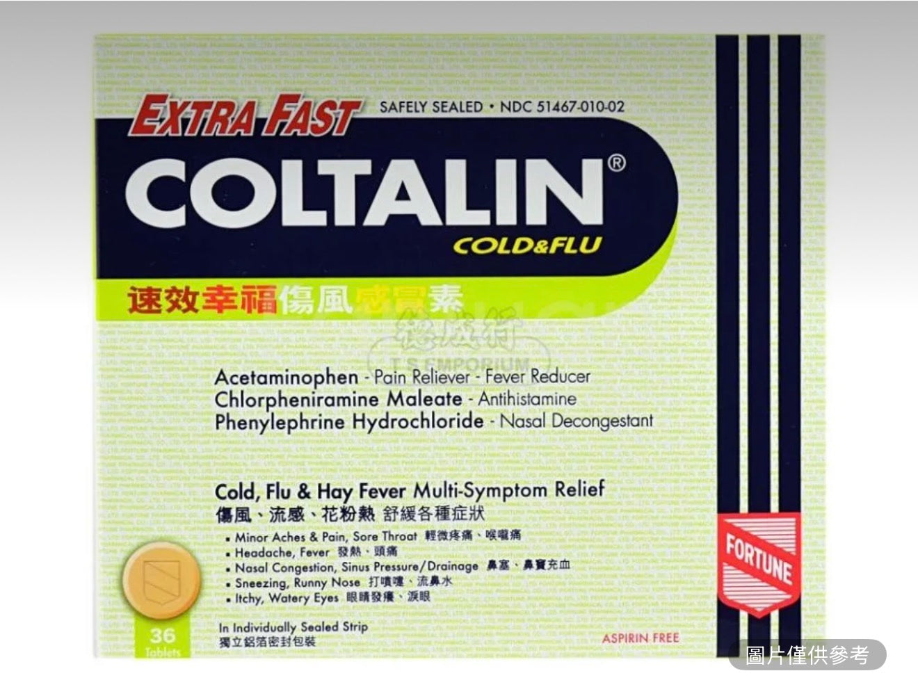 速效幸福 傷風感冒素 36片