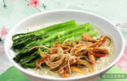 現炒雪菜肉絲麵