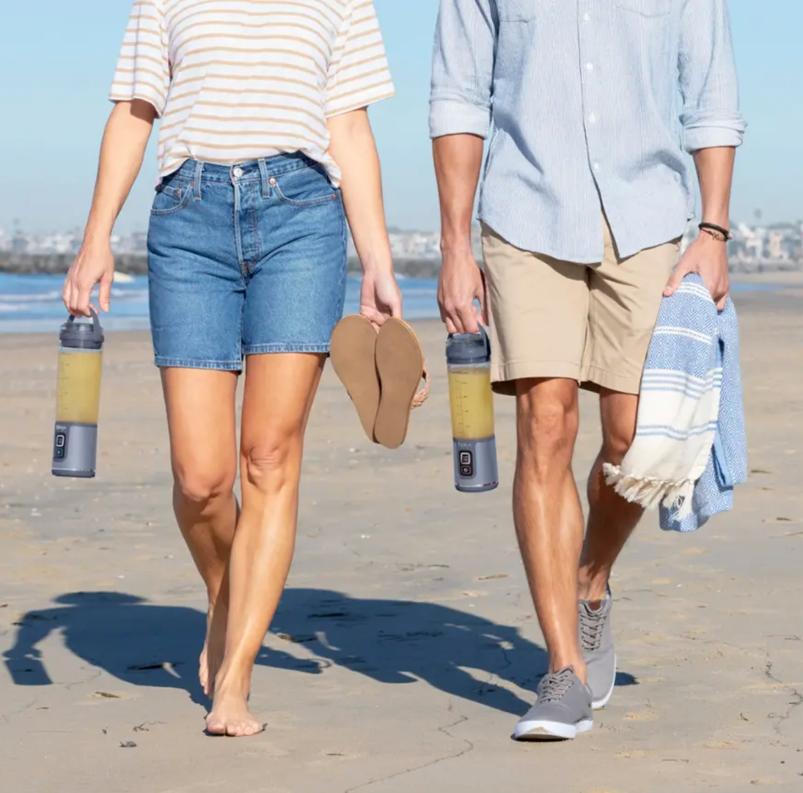 Ninja - Blast 18盎司便攜式攪拌機 - 牛仔藍