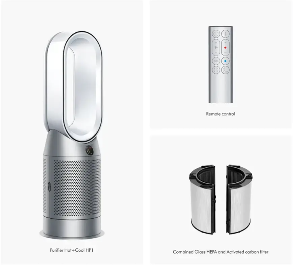 戴森 - 冷熱淨化器 HP1 - 獨家 - 白色/銀色