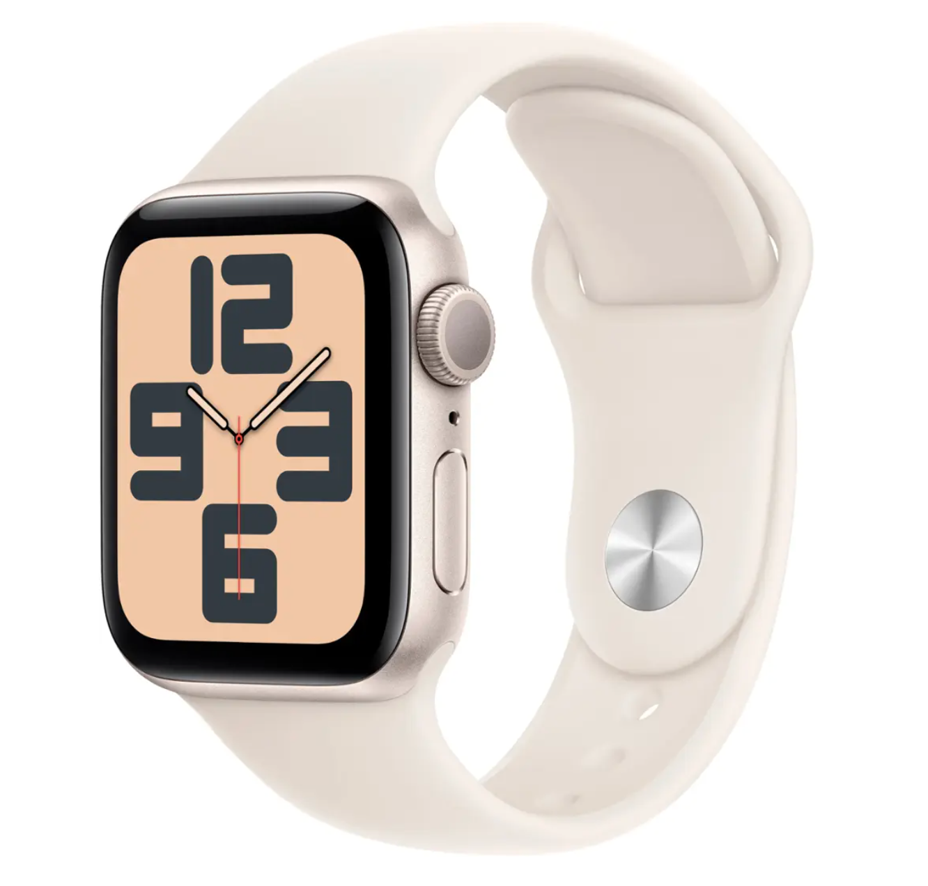 Apple Watch SE 第二代 (GPS) 40 毫米鋁金屬錶殼，搭配星光運動錶帶