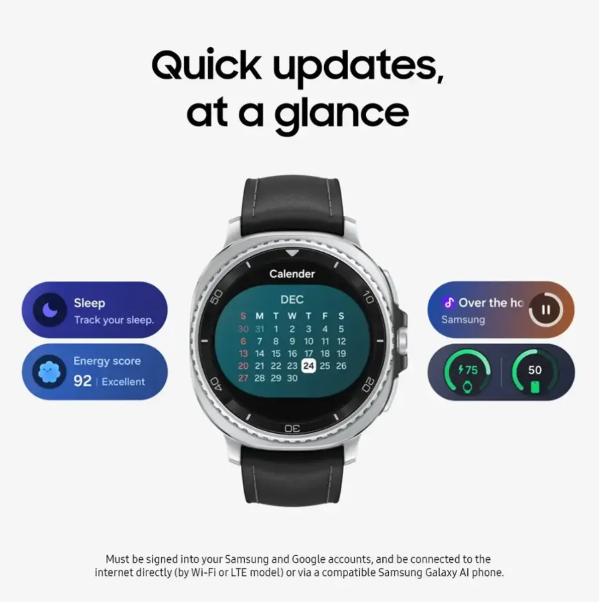 三星 - Galaxy Watch8 Classic 不銹鋼智慧手錶 46 毫米 BT - 黑色