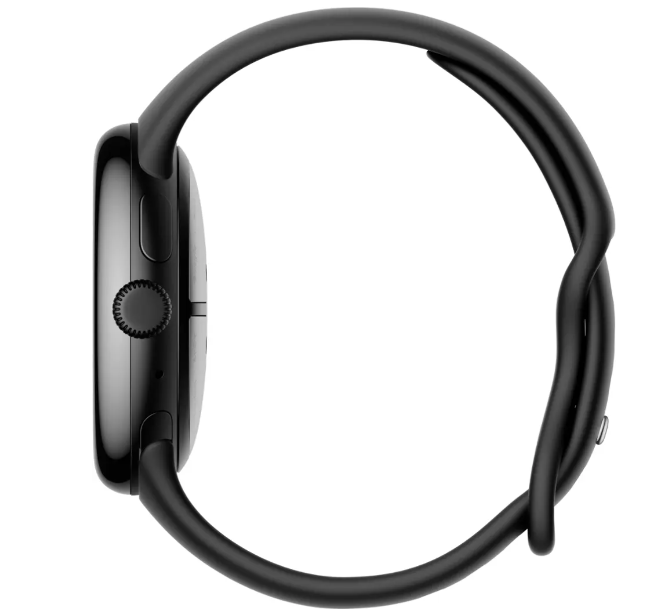 Google - Pixel Watch 3（45 毫米）智慧手錶，搭配黑曜石錶帶 - Wi-Fi - 霧面黑色