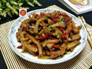 酸辣洋薑炒肉蓋飯+蔬菜+滷蛋+飲料