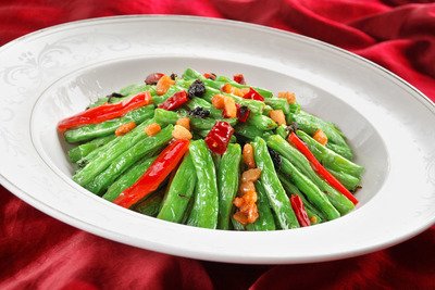 欖菜肉鬆四季豆