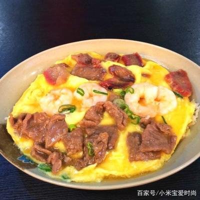 滑蛋三寶飯(火腿/叉燒/午餐肉)