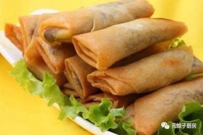 上海黃芽菜肉絲春卷